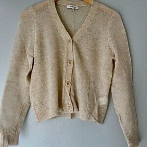 Madewell Beige Cardigan Sweater